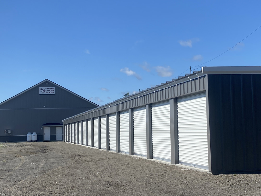 Outdoor storage units at Caribou Storage Facility